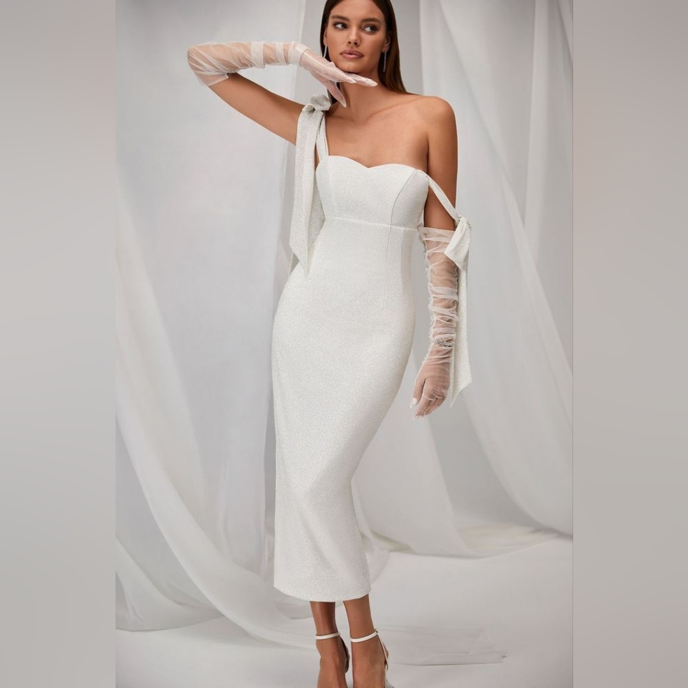 Sparkle Midi Wedding Dress